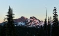 Sunset, Mount Rainier National Park Royalty Free Stock Photo