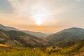 Sunset on the mountain.5 Royalty Free Stock Photo