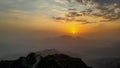 Sunset mountain view Saudi Arabia taif evening