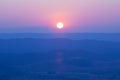 Sunset in the mountains Royalty Free Stock Photo