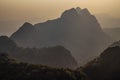 Sunset mountains Doi Luang Chiang Dao