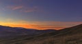 Sunset in the mountains Khizi.Azerbaijan Royalty Free Stock Photo