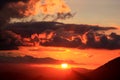 Sunset in the mountains near Antequera, Andalusia