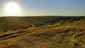 Sunset in the mountains of Ukraine