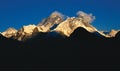 Sunset on Mt. Everest, Gokyo Kalapatthar, Nepal Royalty Free Stock Photo