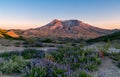 Sunset At Mt. Saint Helens