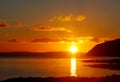 Sunset, Mull of Kintyre, scotland, Royalty Free Stock Photo