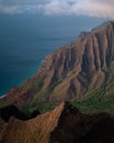 Sunset in Na Pali Coast State Park on Kauai, Hawaii