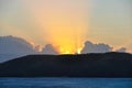 Sunset on Nacula Island in Fiji