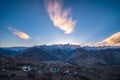 Sunset - Nako Village, Kinnaur Valley, Himachal Pradesh Royalty Free Stock Photo