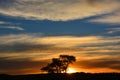 Sunset in Namibia in Namib-Naukluft National Park