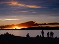 Sunset on Namsto lake, Tibet