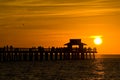 Sunset in Naples,Florida,USA Royalty Free Stock Photo