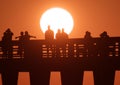 Sunset naples pier 2 Royalty Free Stock Photo