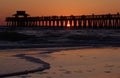 Sunset naples pier Royalty Free Stock Photo