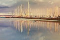 Sunset at the nautical club of Can Pastilla, Mallorca, Spain