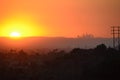 Sunset Near Downtown Los Angeles