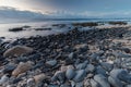 Sunset near HoÃ¢â¬Ëokipa beach in Maui, Hawaii on the north shore Royalty Free Stock Photo