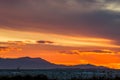 After sunset near Porto Lagos, Greece Royalty Free Stock Photo