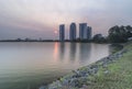 Sunset near Putrajaya dam