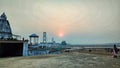 Sunset near temple ,Rajiv Lochan Mandir, Chhattisgarh.