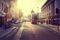 Sunset near Trafalgar square, London