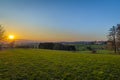 Sunset near Vysoke nad Jizerou in spring fresh color evening Royalty Free Stock Photo