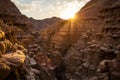 Sunset in the Nebraska Badlands Royalty Free Stock Photo