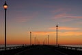 Sunset at New Brighton Pier, Christchurch Royalty Free Stock Photo