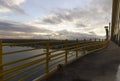 Sunset -Newton Navarro Bridge, Natal, RN, Brazil Royalty Free Stock Photo