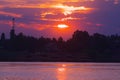 Sunset in Nigeen lake-2 Royalty Free Stock Photo