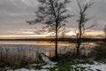 Sunset Norfolk Broads Royalty Free Stock Photo