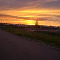 Sunset north dakota
