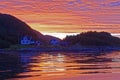 Sunset in Norway Royalty Free Stock Photo