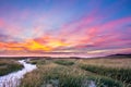 Sunset NP the Slufter Texel Holland