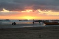 Sunset nuance on the beach. Nan beautifully cools the heart and captivates the eyes of the twilight connoisseur.