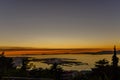 Sunset from O Castro - Vigo Royalty Free Stock Photo