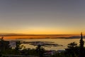 Sunset from O Castro - Vigo Royalty Free Stock Photo