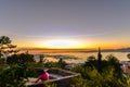 Sunset from O Castro - Vigo Royalty Free Stock Photo