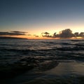 Sunset Oahu Royalty Free Stock Photo