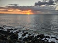 Sunset Crash Boat Beach Aguadilla Puerto Rico Royalty Free Stock Photo