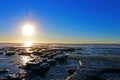 Sunset, Ocean, San Diego, Torrey Pines State Park Royalty Free Stock Photo