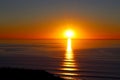 Sunset, Ocean, San Diego, Torrey Pines State Park Royalty Free Stock Photo