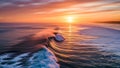 Sunset Ocean Wave Royalty Free Stock Photo