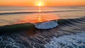 Sunset Ocean Wave Royalty Free Stock Photo