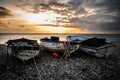 Fishing Boat Sunset Royalty Free Stock Photo