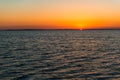 Sunset off the Coast of Key Largo Royalty Free Stock Photo