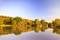 Sunset on Ogosta river, Bulgaria