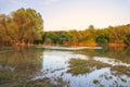 Sunset on Ogosta river, Bulgaria