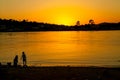 Sunset at Ogowe river, Gabon